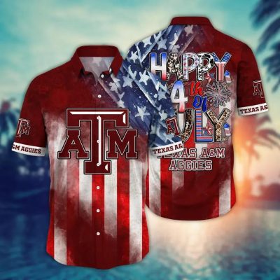 Texas A&M Aggies NCAA Aloha Hawaiian Shirt, NCAA Hawaiian Shirt