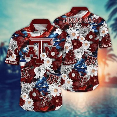 Texas A&M Aggies NCAA Aloha Hawaiian Shirt 1, NCAA Hawaiian Shirt