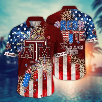 Texas A&M Aggies NCAA Aloha Hawaiian Shirt 2, NCAA Hawaiian Shirt