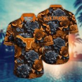 Texas Longhorns NCAA Flower Aloha Hawaiian Shirt 7, NCAA Hawaiian Shirt
