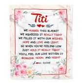 Titi Blanket From Niece Nephew We Hugged This Blanket Floral Personalized Blanket For Mom Mother S Day Gifts Blanket 1 Pxbmit.jpg - demo10
