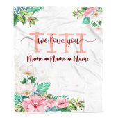 Titi Blanket From Niece Nephew We Love You Floral Personalized Blanket For Mom Mother S Day Gifts Blanket 1 Cuomsv.jpg - demo10