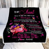 To My Aunt Blanket From Daughter Son Flower Butterfly Thank You For All The Special Personalized Blanket For Mom Mother S Day Gifts Blanket 2 X7nb1y.jpg - demo10