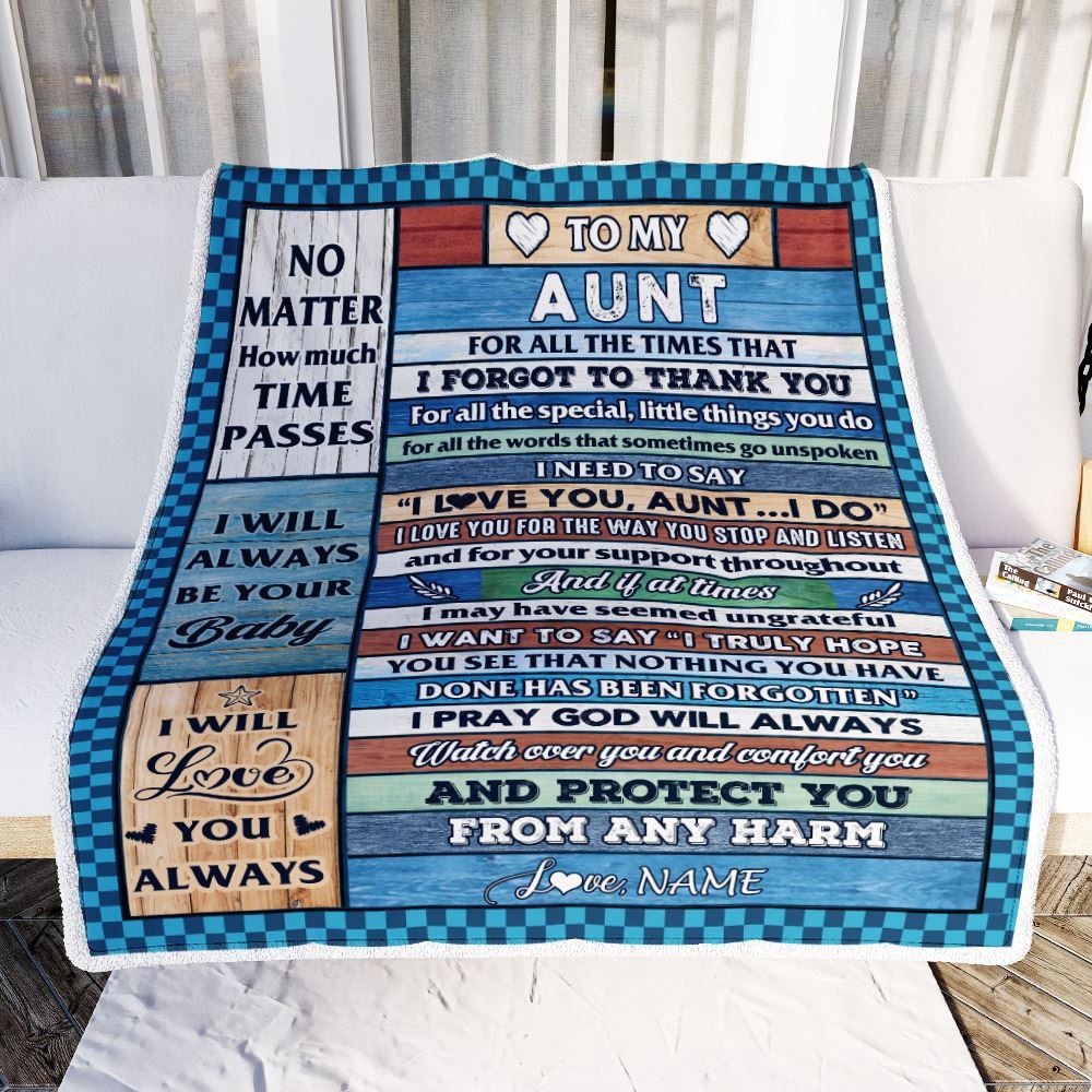 To My Aunt Blanket From Niece Nephew Wood I Love You Thank You, Personalized Blanket For Mom, Mother's Day Gifts Blanket To My Aunt Blanket From Niece Nephew Wood I Love You Thank You, Personalized Blanket For Mom, Mother's Day Gifts Blanket
