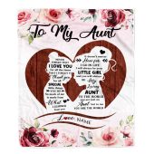 To My Aunt Blanket From Niece Never Forget I Love You Heart Flower Personalized Blanket For Mom Mother S Day Gifts Blanket 1 Uiwevy.jpg - demo10