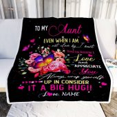 To My Aunt From Niece Nephew Blanket It A Big Hug I Love You Personalized Blanket For Mom Mother S Day Gifts Blanket 2 Zcitjw.jpg - demo10