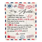 To My Auntie Blanket From Niece Nephew Air Mail Letter I Love You Personalized Blanket For Mom Mother S Day Gifts Blanket 1 Zujomb.jpg - demo10
