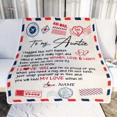 To My Auntie Blanket From Niece Nephew Air Mail Letter I Love You Personalized Blanket For Mom Mother S Day Gifts Blanket 2 Xkgmiz.jpg - demo10