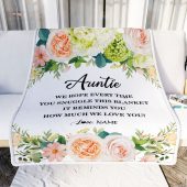 To My Auntie Blanket From Niece Nephew How Much We Love You Flower Personalized Blanket For Mom Mother S Day Gifts Blanket 2 Sydhpk.jpg - demo10
