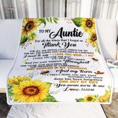 To My Auntie Blanket From Niece Nephew Sunflower Thank You I Love You Personalized Blanket For Mom Mother S Day Gifts Blanket 2 Auljop.jpg - demo10