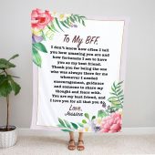 To My Bestie Bff Blanket From Friend How Amazing You Are Flower Gifts For Friendship Blanket Blankets For Mothers Day 1 S4qxnm.jpg - demo10