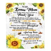 To My Bonus Mom Blanket From Step Daughter Sunflower Thank You I Love You Personalized Blanket For Mom Mother S Day Gifts Blanket 1 Vfkqux.jpg - demo10