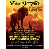 To My Daughter Brave Bold Beautiful Gift Ideas From Dad Lion Blanket Blankets For Mothers Day 1 Qv8z7c.jpg - demo10