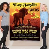 To My Daughter Brave Bold Beautiful Gift Ideas From Dad Lion Blanket Blankets For Mothers Day 2 Bov8va.jpg - demo10