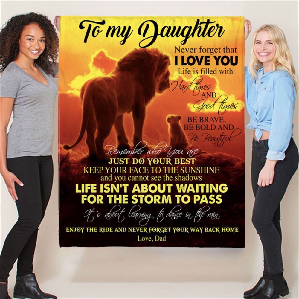 To My Daughter Brave Bold Beautiful Gift Ideas From Dad Lion Blanket, Blankets For Mothers Day To My Daughter Brave Bold Beautiful Gift Ideas From Dad Lion Blanket, Blankets For Mothers Day