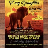 To My Daughter Brave Bold Beautiful Gift Ideas From Dad Lion Blanket Blankets For Mothers Day 3 Hbe5yn.jpg - demo10