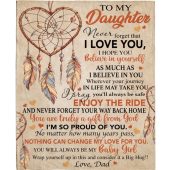 To My Daughter Dreamcatcher Dad Love You Gift Ideas Blanket Blankets For Mothers Day 1 Tbreqg.jpg - demo10