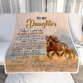 To My Daughter Horse Blanket From Mom Dad Mother Every Day Laugh Love Live Mother Day Blanket Personalized Blanket For Mom 2 D9ro3z.jpg - demo10