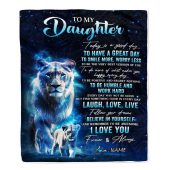 To My Daughter Lion Blanket From Mom Mother Today Is A Good Day Mother Day Blanket Personalized Blanket For Mom 1 Lq3i5l.jpg - demo10