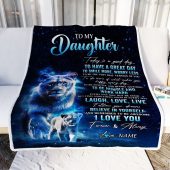 To My Daughter Lion Blanket From Mom Mother Today Is A Good Day Mother Day Blanket Personalized Blanket For Mom 2 Gcst47.jpg - demo10