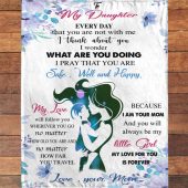 To My Daughter Mom Love You Forever Gift Ideas Blanket Blankets For Mothers Day 2 Lfylji.jpg - demo10
