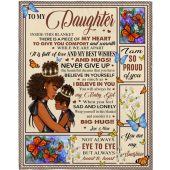 To My Daughter Mom Love You Never Give Up Black Girl Gift Ideas Blanket Blankets For Mothers Day 1 Ku82m0.jpg - demo10