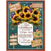 To My Daughter Mom Love You Sunflower Gift Ideas Blanket Blankets For Mothers Day 1 Wdvqlt.jpg - demo10