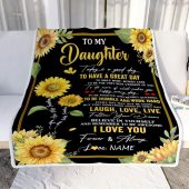 To My Daughter Sunflower Blanket From Mom Mother Every Day Laugh Love Live Mother Day Blanket Personalized Blanket For Mom 2 Fzmmis.jpg - demo10