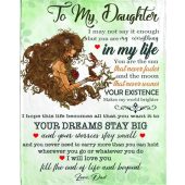 To My Daughter You Are My Everything Gift Ideas From Dad Blanket Blankets For Mothers Day 1 Jz1bkw.jpg - demo10