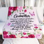 To My Godmother Blanket From Goddaughter Godson Thank You For Being My Mother Day Blanket Personalized Blanket For Mom 2 A0ffpt.jpg - demo10