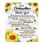 To My Godmother Blanket From Niece Nephew Sunflower Thank You I Love You Mother Day Blanket Personalized Blanket For Mom 1 Pupfbz.jpg - demo10