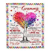 To My Grammy Blanket From Grandkids Never Forget That I Love You You Mean The World To Me Mother Day Blanket Personalized Blanket For Mom 1 Orevay.jpg - demo10