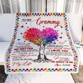 To My Grammy Blanket From Grandkids Never Forget That I Love You You Mean The World To Me Mother Day Blanket Personalized Blanket For Mom 2 Q7yqii.jpg - demo10