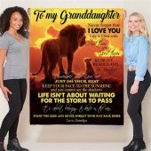 To My Granddaughter Brave Bold Beautiful Gift Ideas From Grandpa Lion Blanket Blankets For Mothers Day 3 Bauobi.jpg - demo10