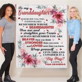 To My Granddaughter Braver Stronger Big Hug Grandma Love You Gift Ideas Blanket Blankets For Mothers Day 2 Mos09b.jpg - demo10