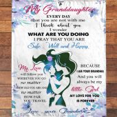 To My Granddaughter Grandma Love You Forever Gift Ideas Blanket Blankets For Mothers Day 2 U2iroe.jpg - demo10