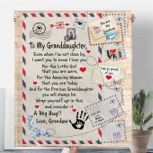 To My Granddaughter Grandma Love You Wrap Yourself Up A Big Hug Letter Envelope Blanket Blankets For Mothers Day 3 Shmtoh.jpg - demo10