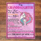To My Granddaughter Never Forget That I Love Believe In You Braver Stronger Gift From Grandma Unicorn Blanket Blankets For Mothers Day 3 Suwvhp.jpg - demo10