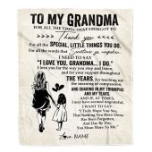 To My Grandma Blanket From Granddaughter For All The Times That I Forgot To Thank You Mother Day Blanket Personalized Blanket For Mom 1 Hruavg.jpg - demo10