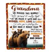 To My Grandma Blanket From Granddaughter Grandson Bear I Love You Mother Day Blanket Personalized Blanket For Mom 1 Zsdaet.jpg - demo10