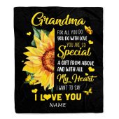 To My Grandma Blanket From Grandkids Granddaughter I Want To Say I Love You Mother Day Blanket Personalized Blanket For Mom 1 Uqtfxw.jpg - demo10