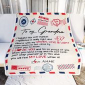 To My Grandma Blanket From Grandkids Grandson Air Mail Letter I Love You Mother Day Blanket Personalized Blanket For Mom 2 Ofuz0v.jpg - demo10