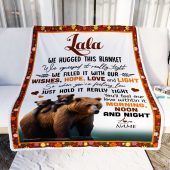 To My Lala Blanket From Granddaughter Grandson Bear I Love You Mother Day Blanket Personalized Blanket For Mom 2 Bbdrwk.jpg - demo10