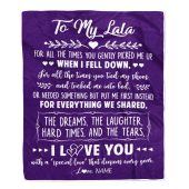 To My Lala Blanket From Grandkids I Love You With A Special Love Mother Day Blanket Personalized Blanket For Mom 1 A8v9rl.jpg - demo10