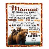 To My Mamaw Blanket From Granddaughter Grandson Bear I Love You Mother Day Blanket Personalized Blanket For Mom 1 Tkvnut.jpg - demo10