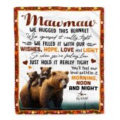 To My Mawmaw Blanket From Granddaughter Grandson Bear I Love You Mother Day Blanket Personalized Blanket For Mom 1 Im77ij.jpg - demo10