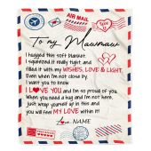 To My Mawmaw Blanket From Grandkids Grandson Air Mail Letter I Love You Mother Day Blanket Personalized Blanket For Mom 1 Kg2vzj.jpg - demo10