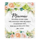 To My Mawmaw Blanket From Grandkids How Much We Love You Flower Mother Day Blanket Personalized Blanket For Mom 1 Gja9mx.jpg - demo10