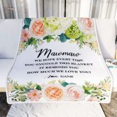 To My Mawmaw Blanket From Grandkids How Much We Love You Flower Mother Day Blanket Personalized Blanket For Mom 2 Stl1cn.jpg - demo10