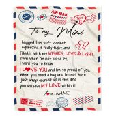 To My Mimi Blanket From Grandkids Grandson Air Mail Letter I Love You Mother Day Blanket Personalized Blanket For Mom 1 Wycngt.jpg - demo10